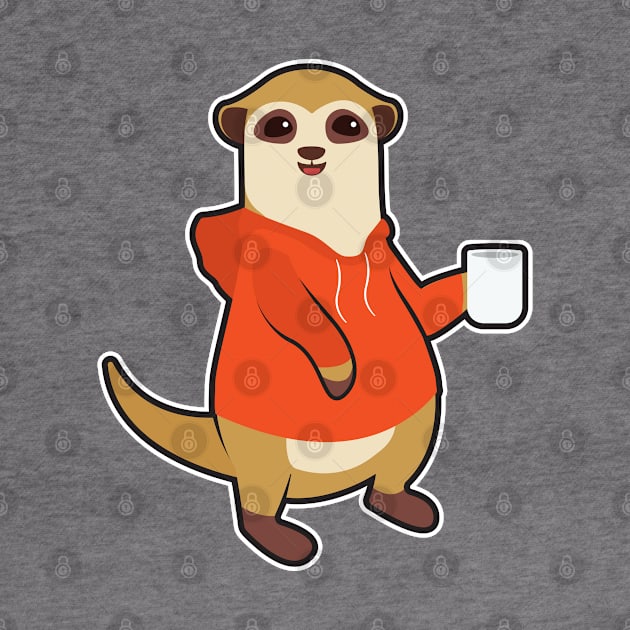 Meerkat with Cup of Coffee by Markus Schnabel
